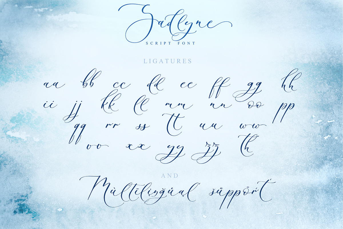 Sadlyne Wedding font + Cyrillic, a Script Font by IraDvilyuk (Photo 18 of 22)