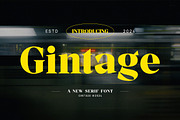 Gintage - Modern Display Serif, a Serif Font by TypeLogue (Thumbnail 1 of 5)