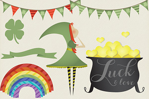 St Patricks Day Clipart Vector Pack