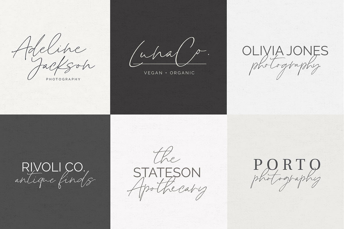 Balayage | Signature Script + Logos preview 4