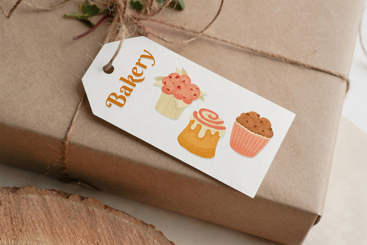 Bread Pastry Bakery products vector, a Food Illustration by Neliakott ♥ (Photo 10 of 11)