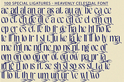 Heavenly Celestial Font, a Serif Font by 177Studio (Thumbnail 7 of 8)