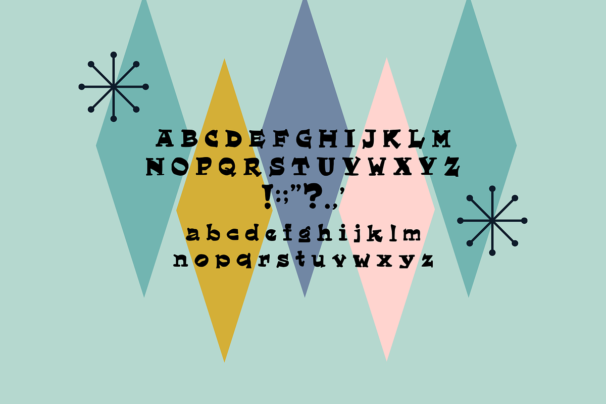 BOOMERANG Midcentury Modern Font, a Slab Serif Font by MALA HORA ARTIST STUDIO ✨ (Photo 2 of 18)