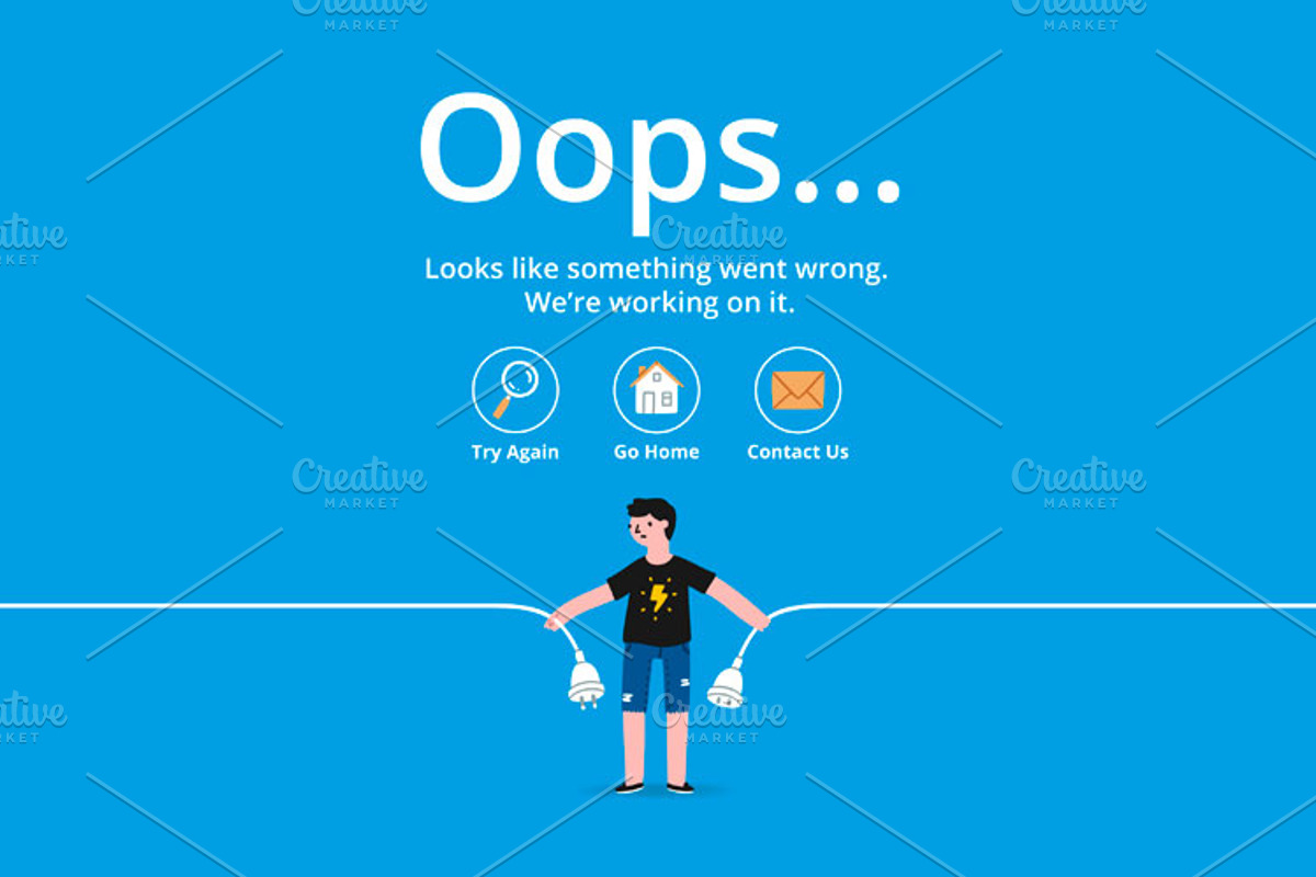Error pages, a Templates & Theme by Stolenpencil (Photo 5 of 7)