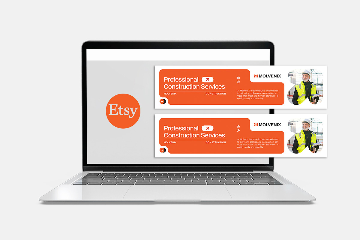 Molvenix Construction - Etsy Banner, a Social Media Template by Esensifiksi.studio (Photo 2 of 3)