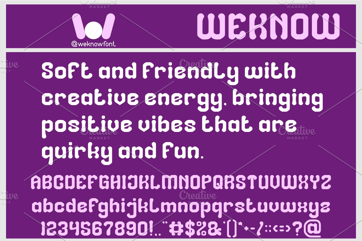 Creative Force font, a Font by weknow (Photo 4 of 8)