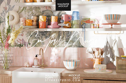 WALLPAPER MOCKUP | Kitchen Mockup