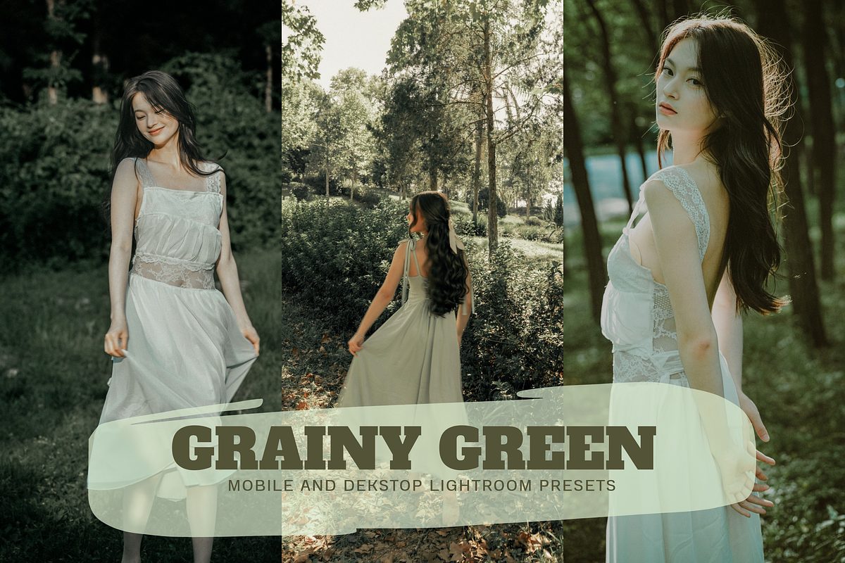 Grainy Green Lightroom Presets, a Preset Add-On by ARTSYNO (Photo 1 of 4)