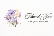 Watercolor Medicinal Flowers Clipart, a Decorative Illustration by New-School-Wave (Thumbnail 5 of 5)