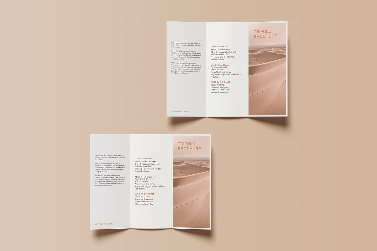 Trifold Brochure Mockup, a Books & Magazine Mockup by Lxadesign (Photo 7 of 18)