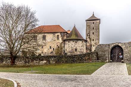 Medieval castle with water canals, a Holiday Photo by PhotoVision Pavel Rezac