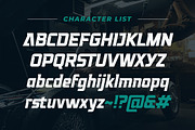 Swargho - Modern Sport Racing Font, a Sans Serif Font by Typia Nesia (Thumbnail 5 of 15)