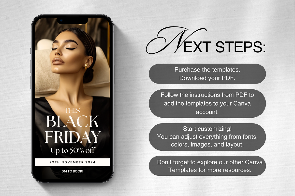 Black Friday Instagram Skincare, a Social Media Template by DesignsbyMariaStudio (Photo 9 of 10)
