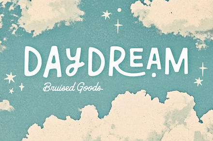 Daydream, a Handwritten Font by Bruised Goods
