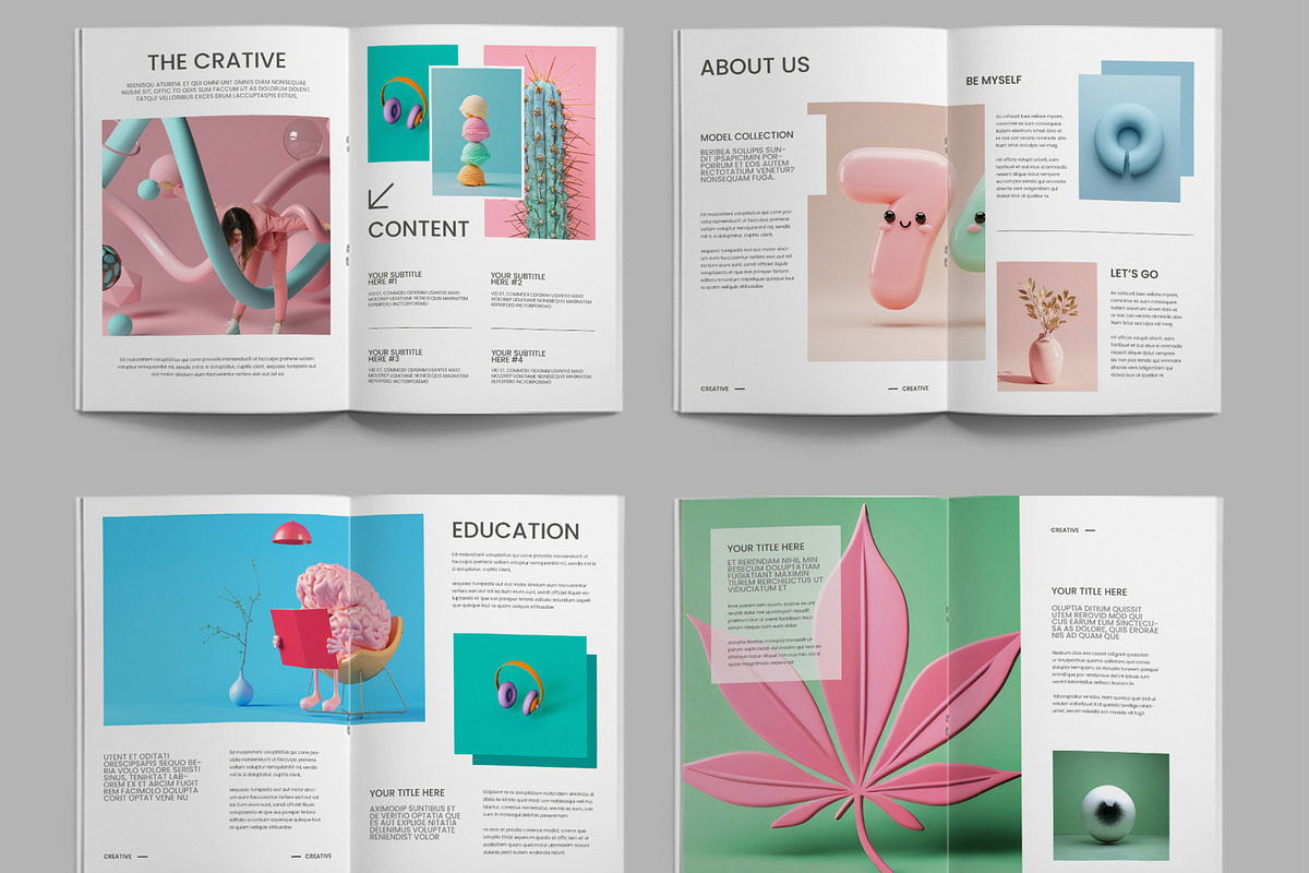 Green Portfolio Layout, a Brochure Template by ContestDesign (Photo 2 of 3)