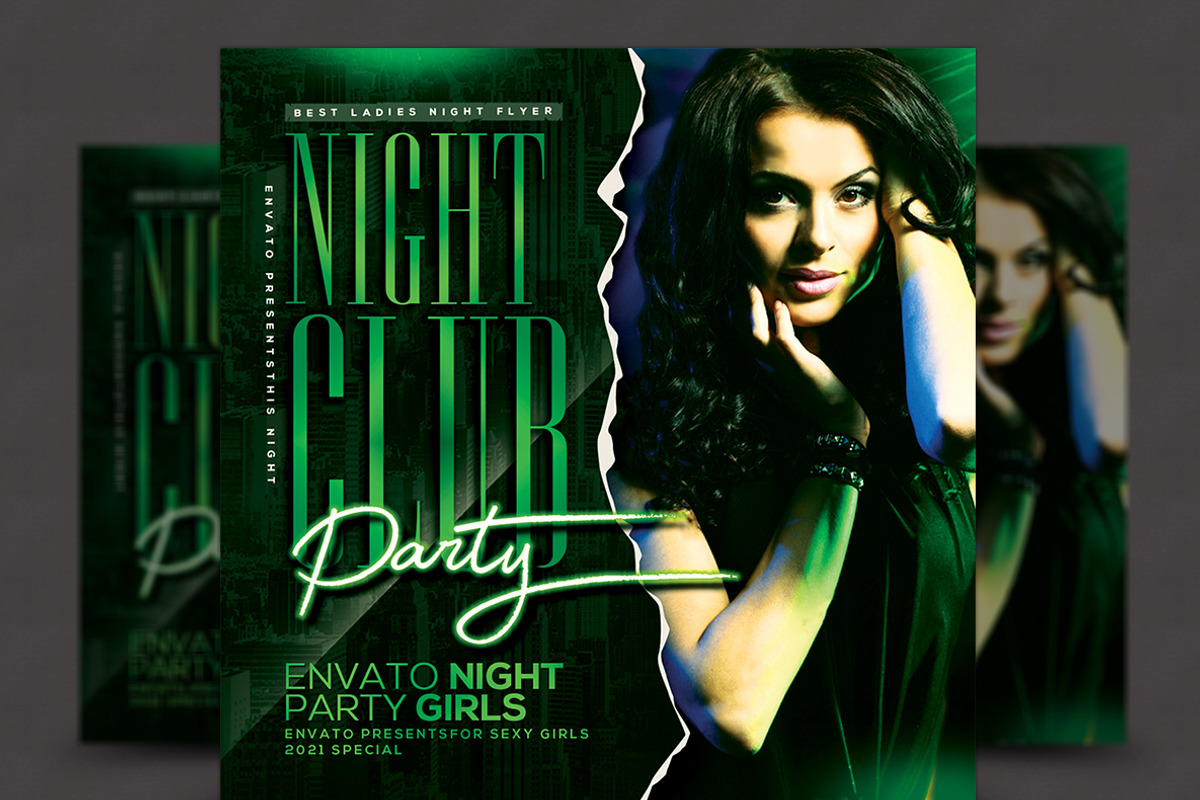 Night Club Flyer, a Flyer Template by AfzaalGraphics (Photo 1 of 2)