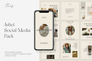 Juliet Social Media Pack PS, a Social Media Template by Feel This (Thumbnail 1 of 18)