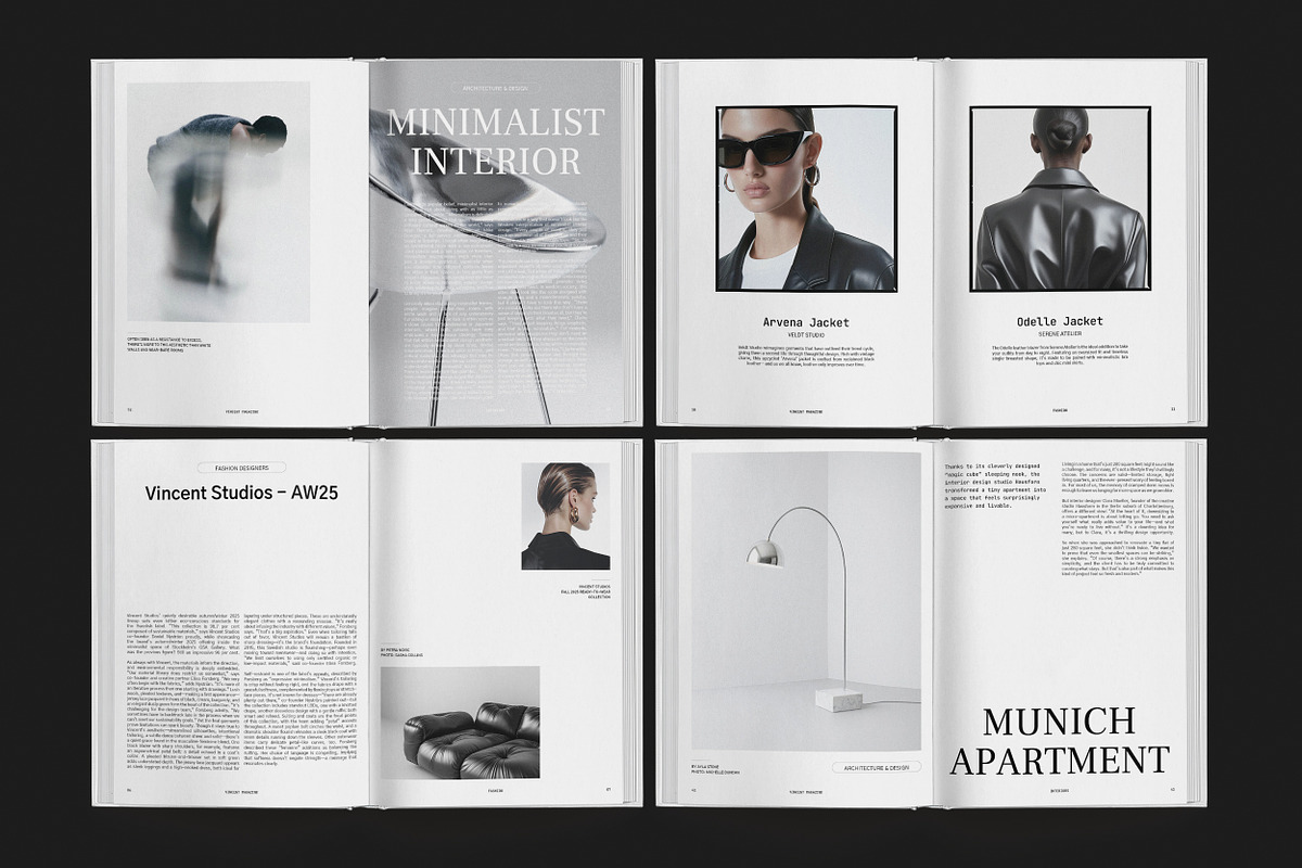 VINCENT / Magazine Brochure Template, a Brochure Template by Studio Dara (Photo 3 of 13)