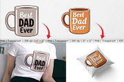Dad’s Coffee Mug Clipart, a Graphic by Artnoy (Thumbnail 3 of 5)