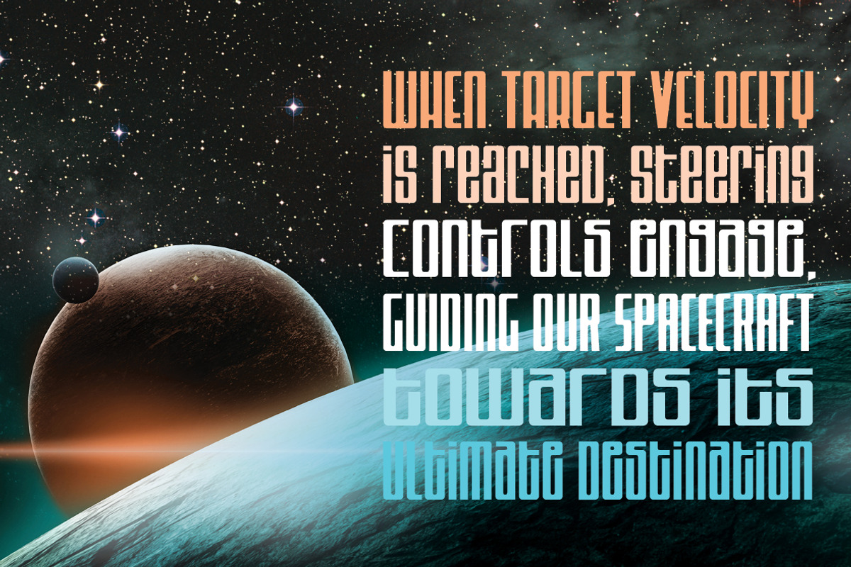 Jetlab Medium - sci-fi logo font, a Sans Serif Font by Swell Type (Photo 3 of 5)