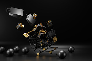 Black friday sale banner design, an Object Illustration by ArtBackground