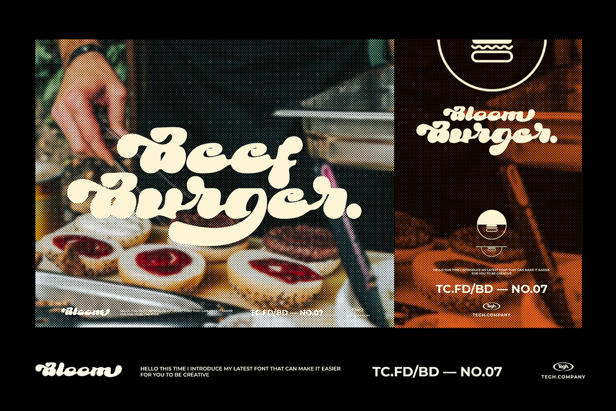Bloom display font & badges, a Font by Tegh co. (Photo 15 of 16)
