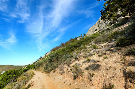 Mountain trail - Table Mountain National Park, a Photo by Peopleimages.com