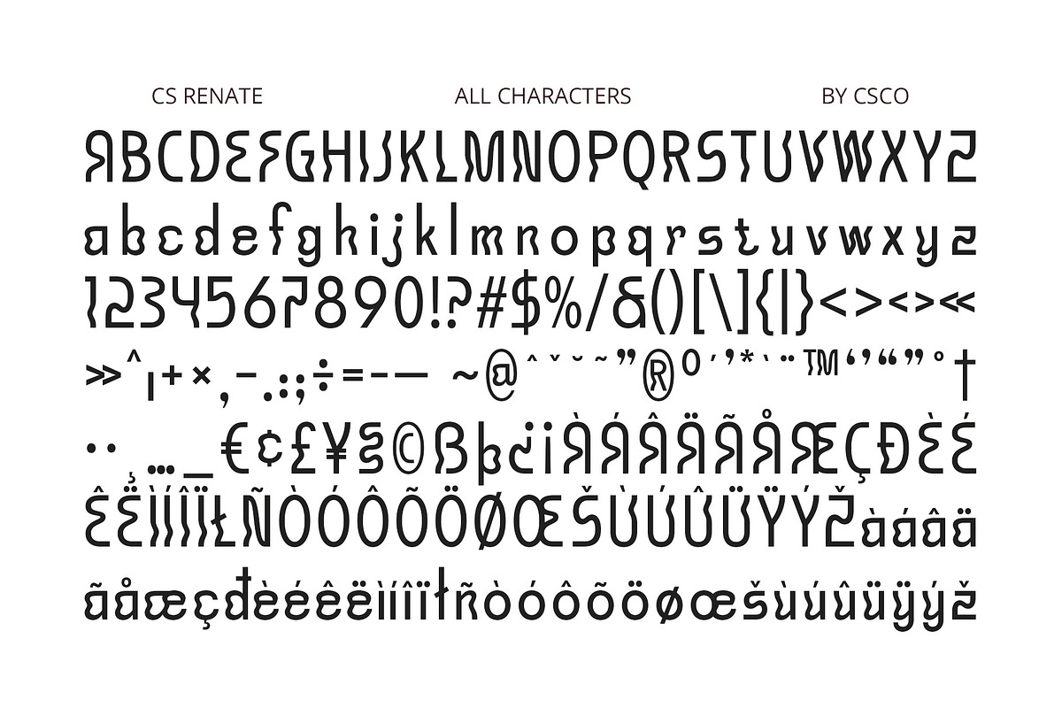 CS Renate – Trippy Font, a Sans Serif Font by Craft Supply Co. (Photo 8 of 8)