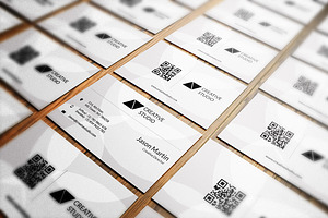 Creative White Business Card