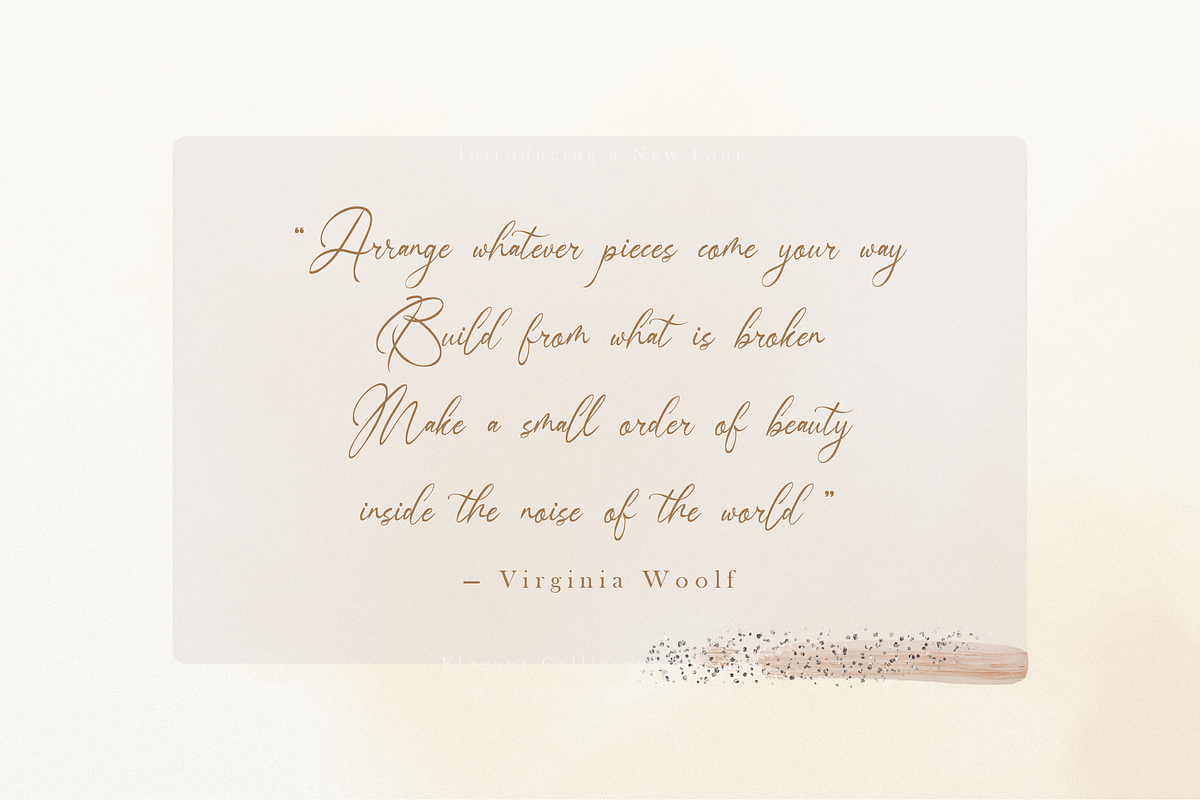 Somtiesay Elegant Calligraphy Script, a Script Font by gracetype_studio (Photo 3 of 12)