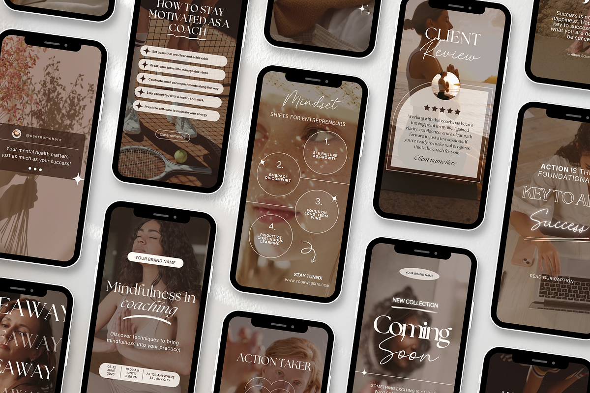 Coach Social Media Branding Bundle, a Social Media Template by DigiPax (Photo 6 of 15)