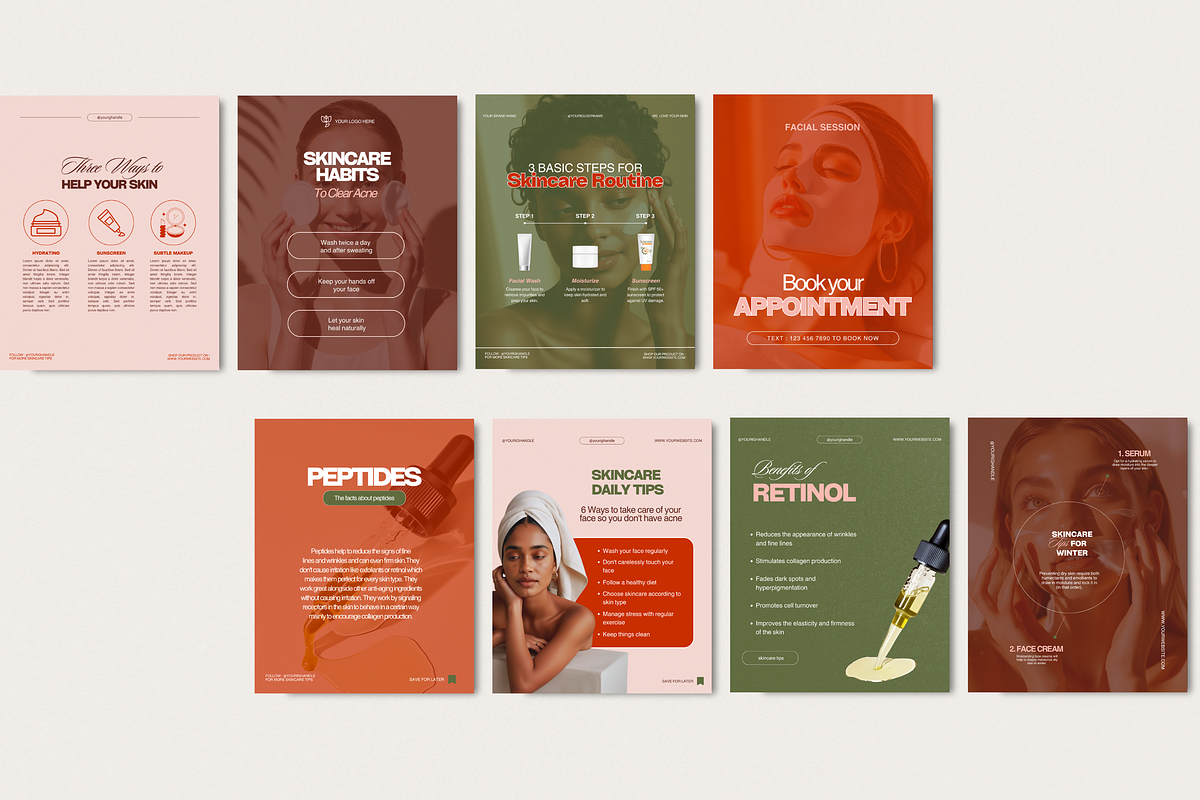 Skincare coach - Instagram Templates, a Social Media Template by My Template Studio (Photo 10 of 25)