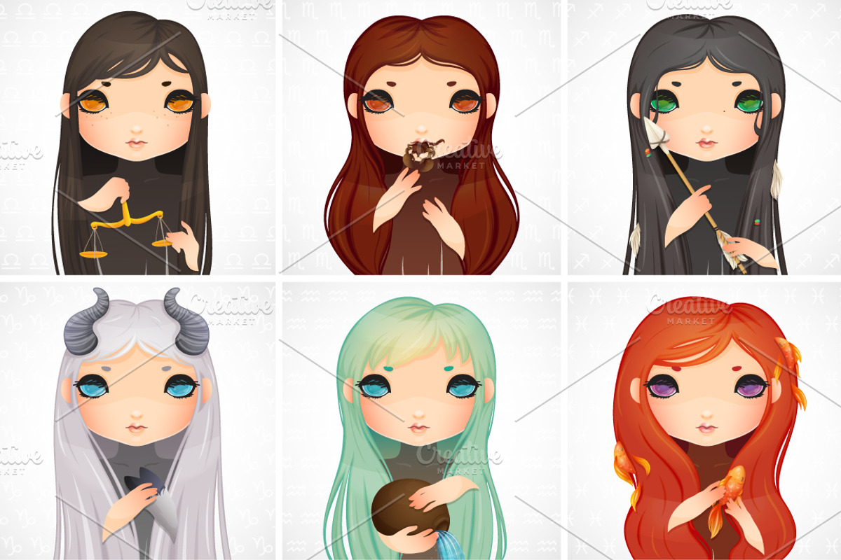 Zodiac signs collection +bonus, an Illustration by nenochka (Photo 3 of 4)