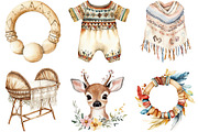 Boho Baby Doodles Sublimation Png, an Illustration by cherrydesign (Thumbnail 3 of 3)