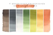 Watercolor elements & backgrounds, a Texture Graphic by Olga Bonitas (Thumbnail 4 of 6)