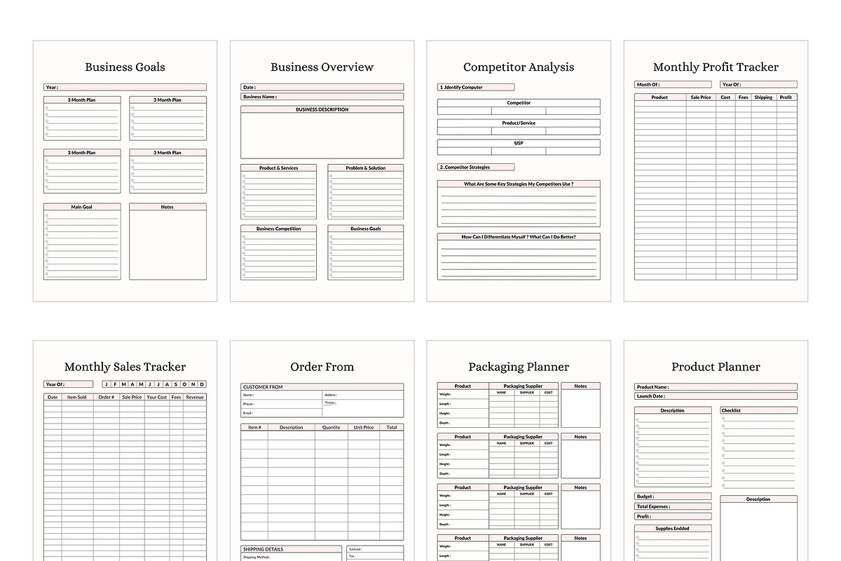 Business Planners Bundle CANVA, a Stationery Template by DesignByStore (Photo 3 of 5)