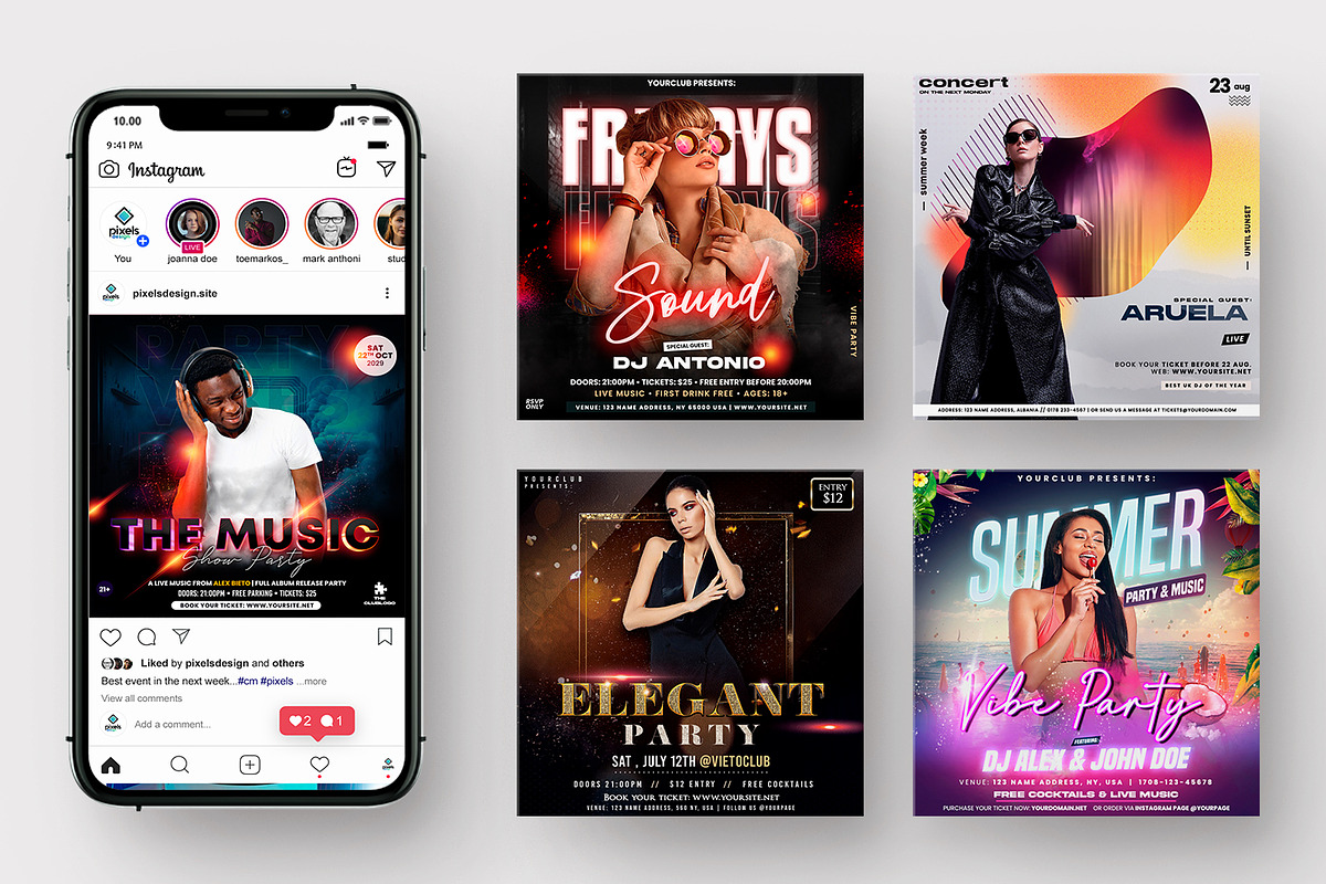 20 Event Banner & Flyers (85% OFF), a Flyer Template by PixelsDesign (Photo 2 of 7)