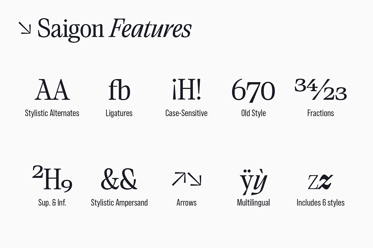 Saigon Minimalist Serif - Basic Pack, a Serif Font by The Paper Town (Photo 13 of 16)