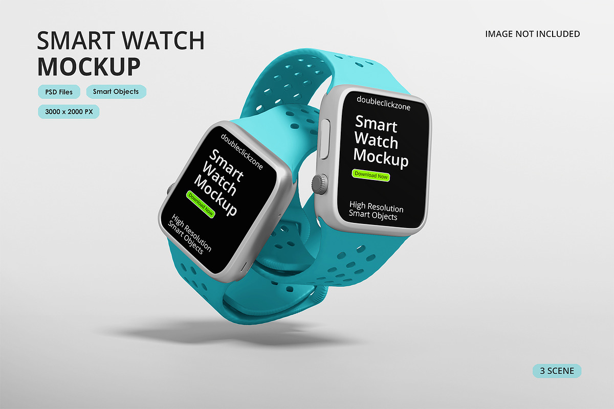 Watch Mockup, a Wearable Device Mockup by Mockupnine (Photo 1 of 4)