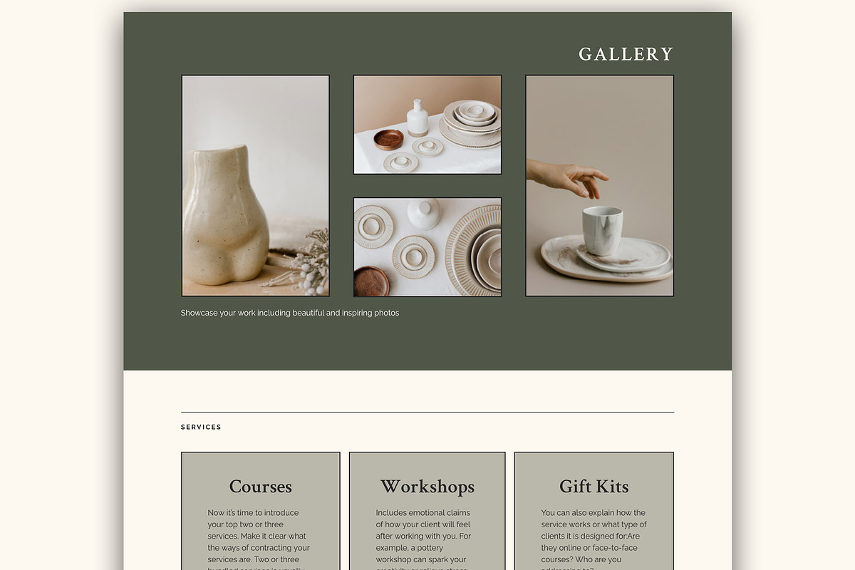 Home Page Elementor Template WP, a WordPress Template by Eva Cogollos Studio (Photo 4 of 6)