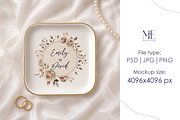 Jewelry Square Ring Dish Mockup, a Merchandise Mockup by Mie Mockup Studio (Thumbnail 3 of 7)