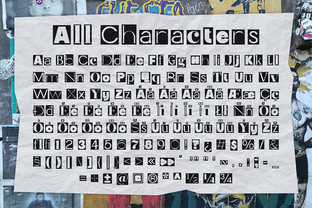 CS Libra – Collage Font, a Sans Serif Font by Craft Supply Co. (Photo 8 of 8)