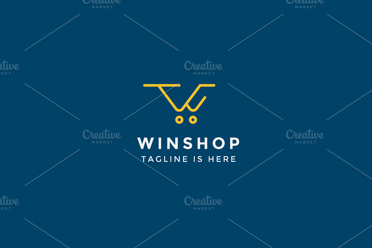 Shopping cart letter W logo, a Branding & Logo Template by Izalsye (Photo 1 of 4)