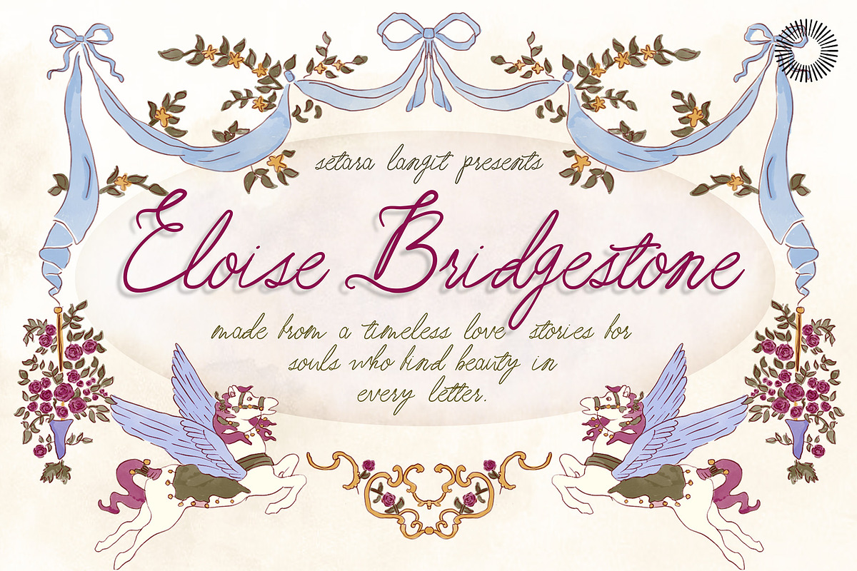 Eloise Bridgestone - Love letter, a Script Font by Setara Langit CreativeStd (Photo 1 of 13)