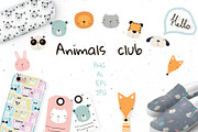 Animals club, an Animal Illustration by Viktoria Siarova (Thumbnail 1 of 8)
