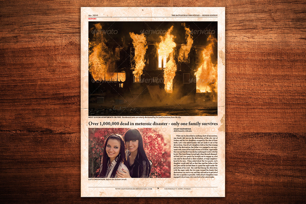 Newspaper Template for InDesign, a Magazine Template by Newspaper Templates (Photo 2 of 12)