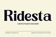 Ridesta Family, a Font by Fontastic (Thumbnail 1 of 11)