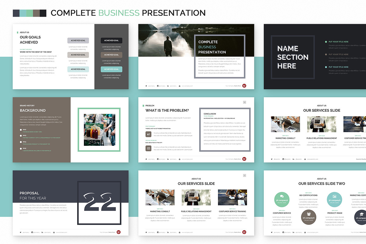 Complete Business Powerpoint Templat, a Presentation Template by Zacomic Studios (Photo 11 of 32)