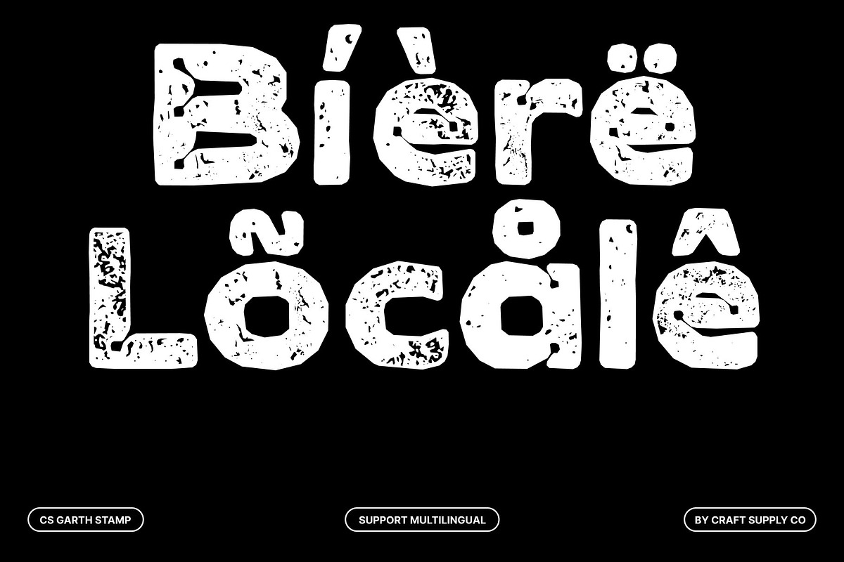 CS Garth Stamp, a Sans Serif Font by Craft Supply Co. (Photo 7 of 8)