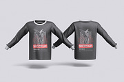 Long Sleeve T-Shirt Mockup, a Shirt Mockup by xavier_studio (Thumbnail 5 of 5)
